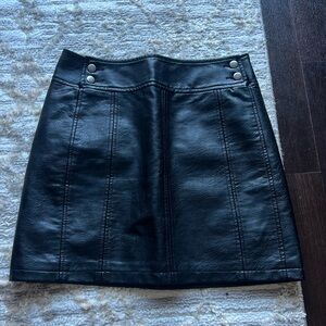 Free People, size 4 leather skirt!